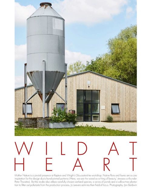 Feed silo infront of the Rapture & Wright studio and print room